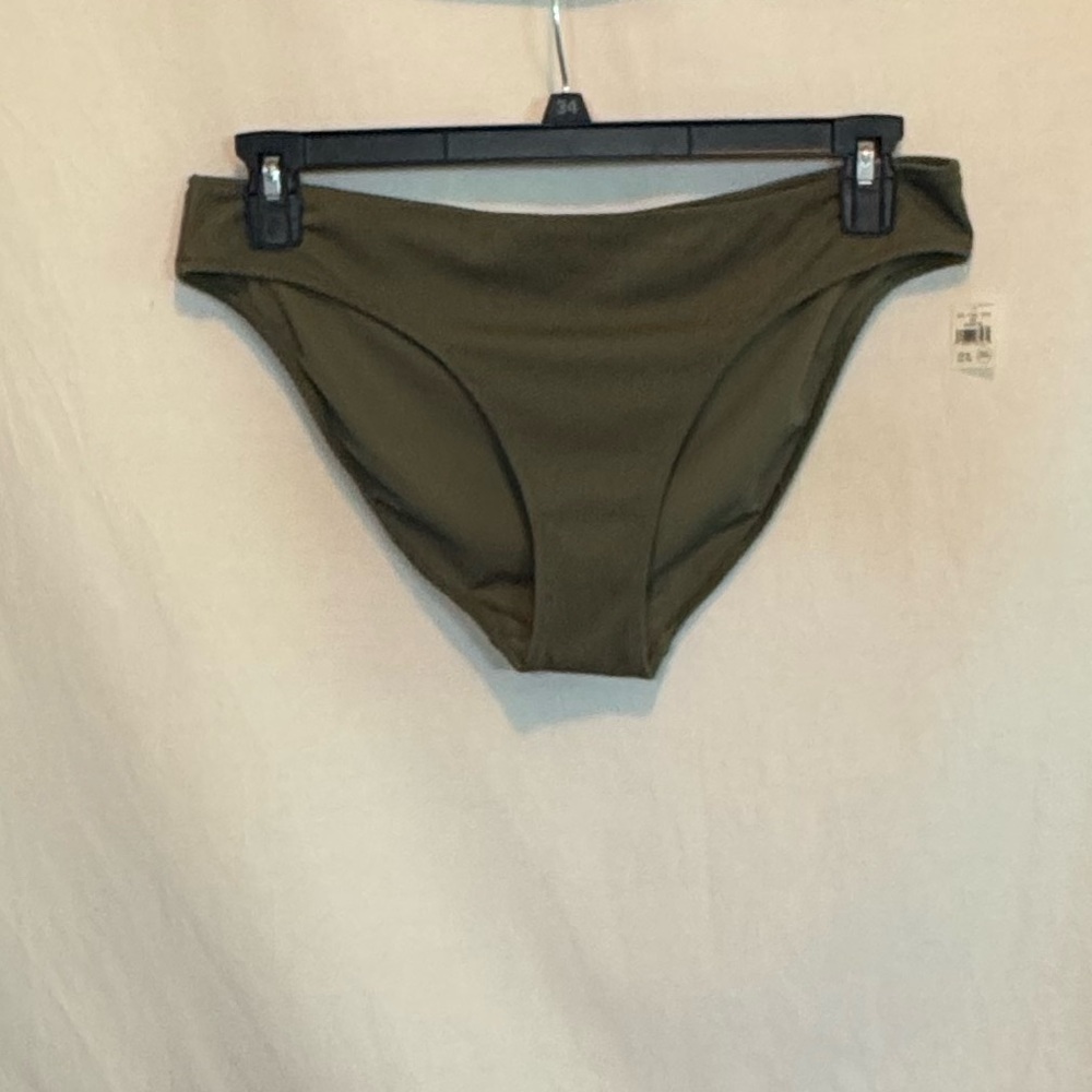 AA-56 Aerie NWT Green Lined Summer‎ Swim Bikini Bottoms Size XL